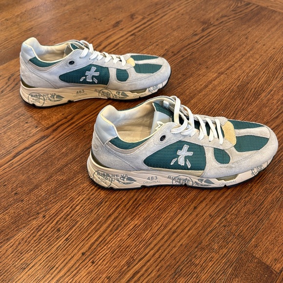 Premiata Mase 5680 Sneakers 💚 | Green Suede + Nylon | EU 44 - Picture 5 of 9